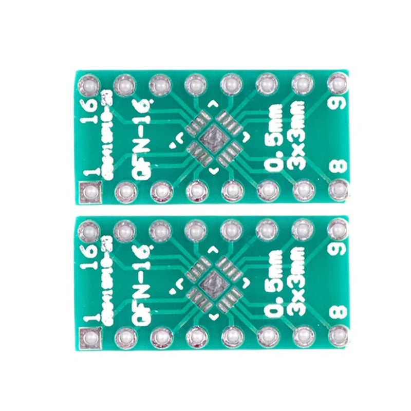 Bestol 5 PCS QFN16 0.65mm 0.5mm to DIP16 Adapter PCB Board Converter Double Sides LGA16 Turn DIP16 Switch PCB (3x3 mm) - Image 3